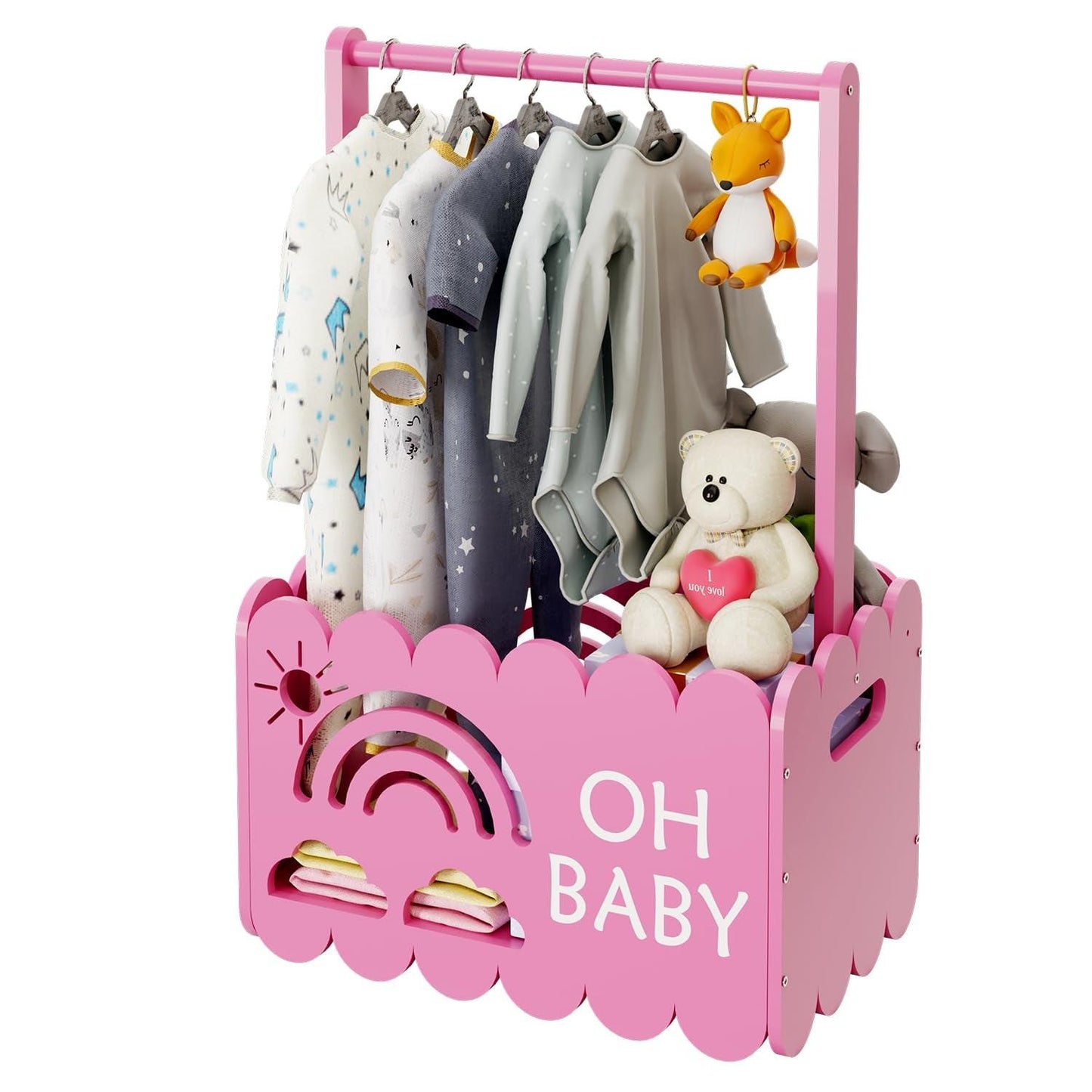 Baby Shower Gift: Wooden Baby Shower Crate.