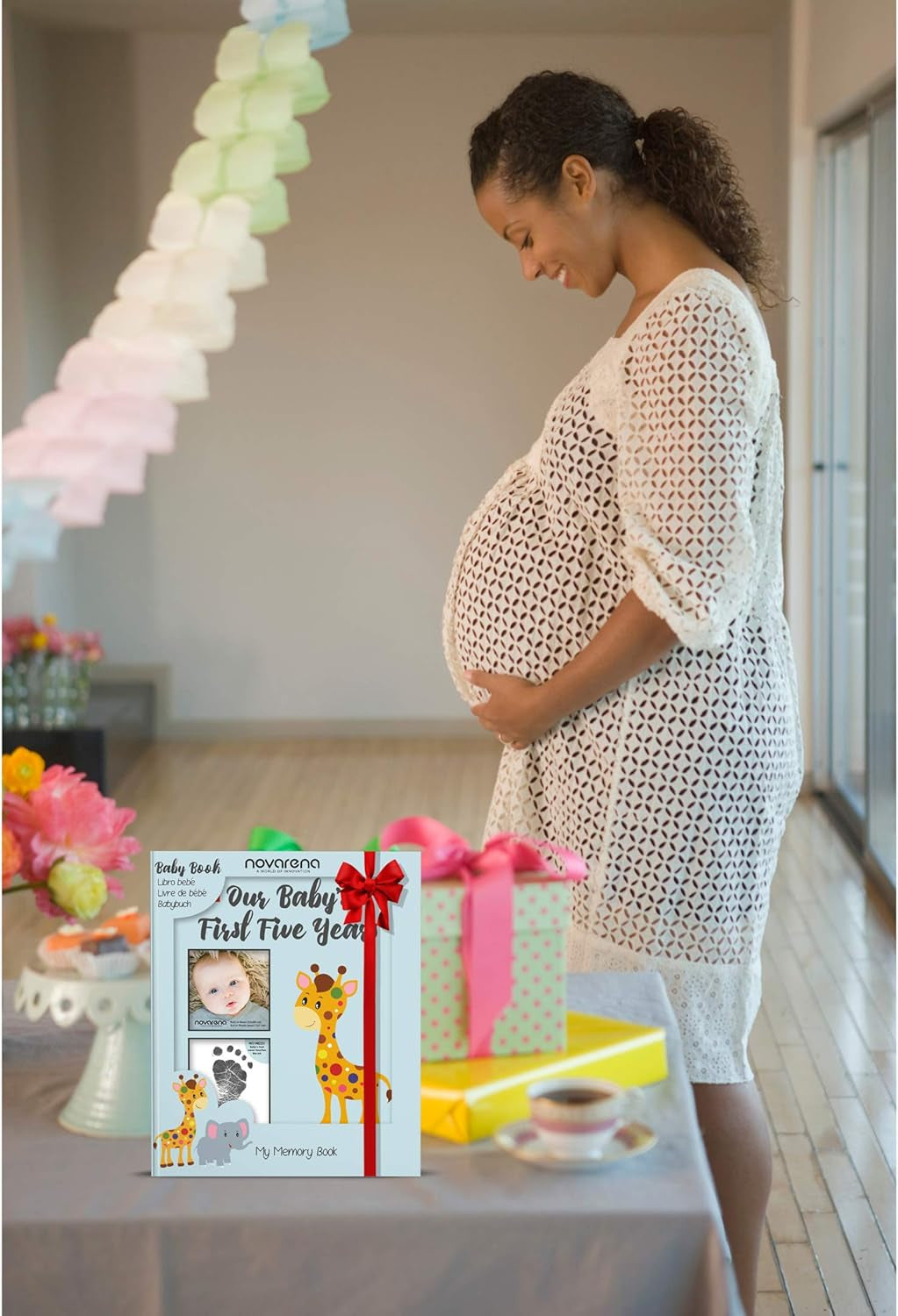 Keepsake Memory Book for Baby Boy or Girl Timeless First 5 Year Baby Book a Milestone Book to Record Every Event from Birth to Age 5 Gender Neutral Journal Scrapbook Photo Album Stickers Baby Ink Pad