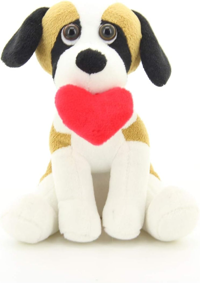 Cute Pawpals Puppy Dog Plush Stuffed Animal Girlfriend Toy Comes with Red Heart for Girls on Valentine'S Day Father'S Day Mother'S Day 10 Inches(Beagle)