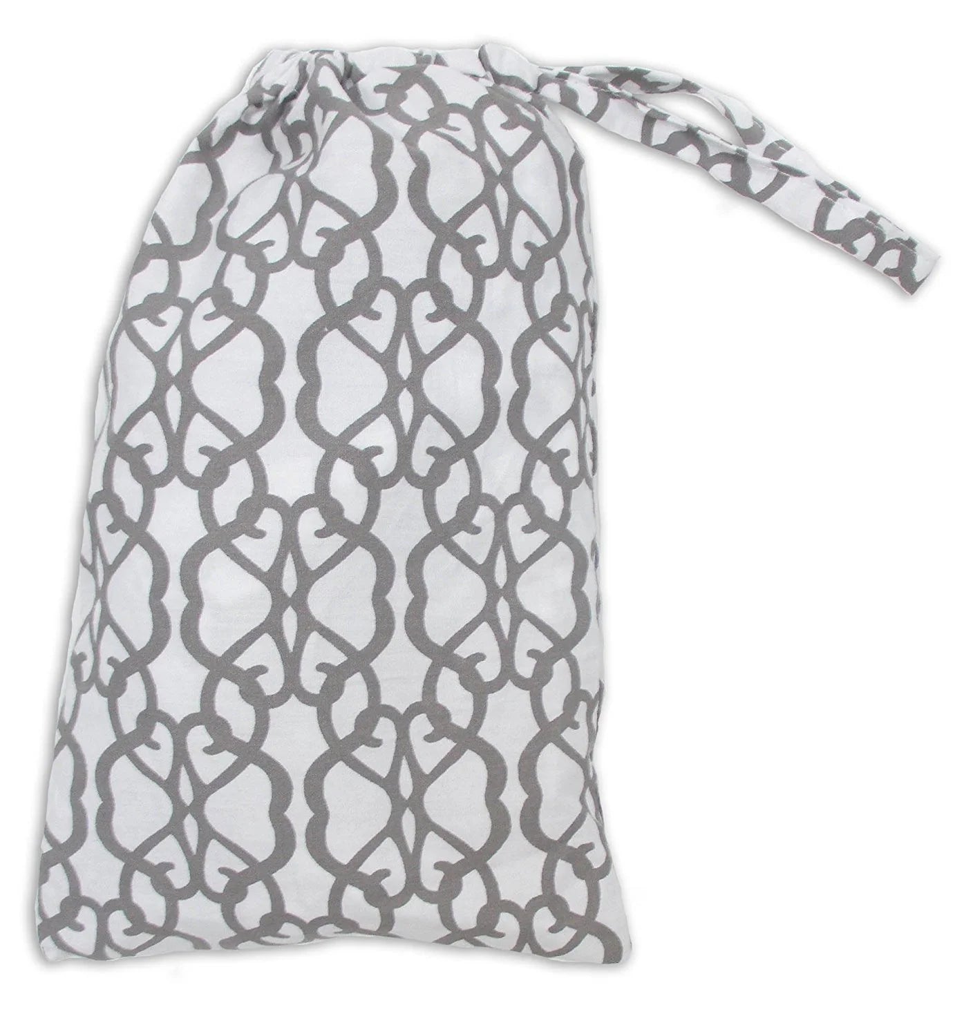 Breastfeeding Nursing Cover Apron Privacy Cover Pumping Supplies for New Moms with Matching Travel Pouch Multi Use Lightweight Soft Cotton - Great Baby Shower Gift in Gray