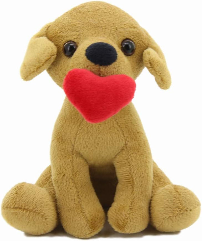 Cute Pawpals Puppy Dog Plush Stuffed Animal Girlfriend Toy Comes with Red Heart for Girls on Valentine'S Day Father'S Day Mother'S Day 10 Inches(Beagle)