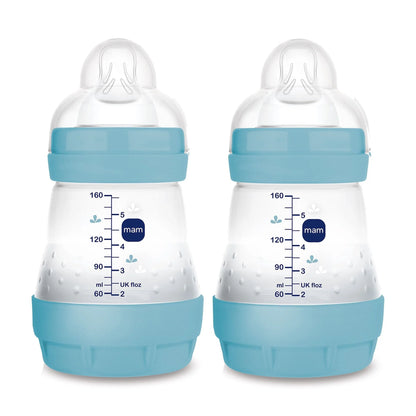 Easy Start Matte Anti-Colic Bottle, 5 Oz, Boy, 2 Pack