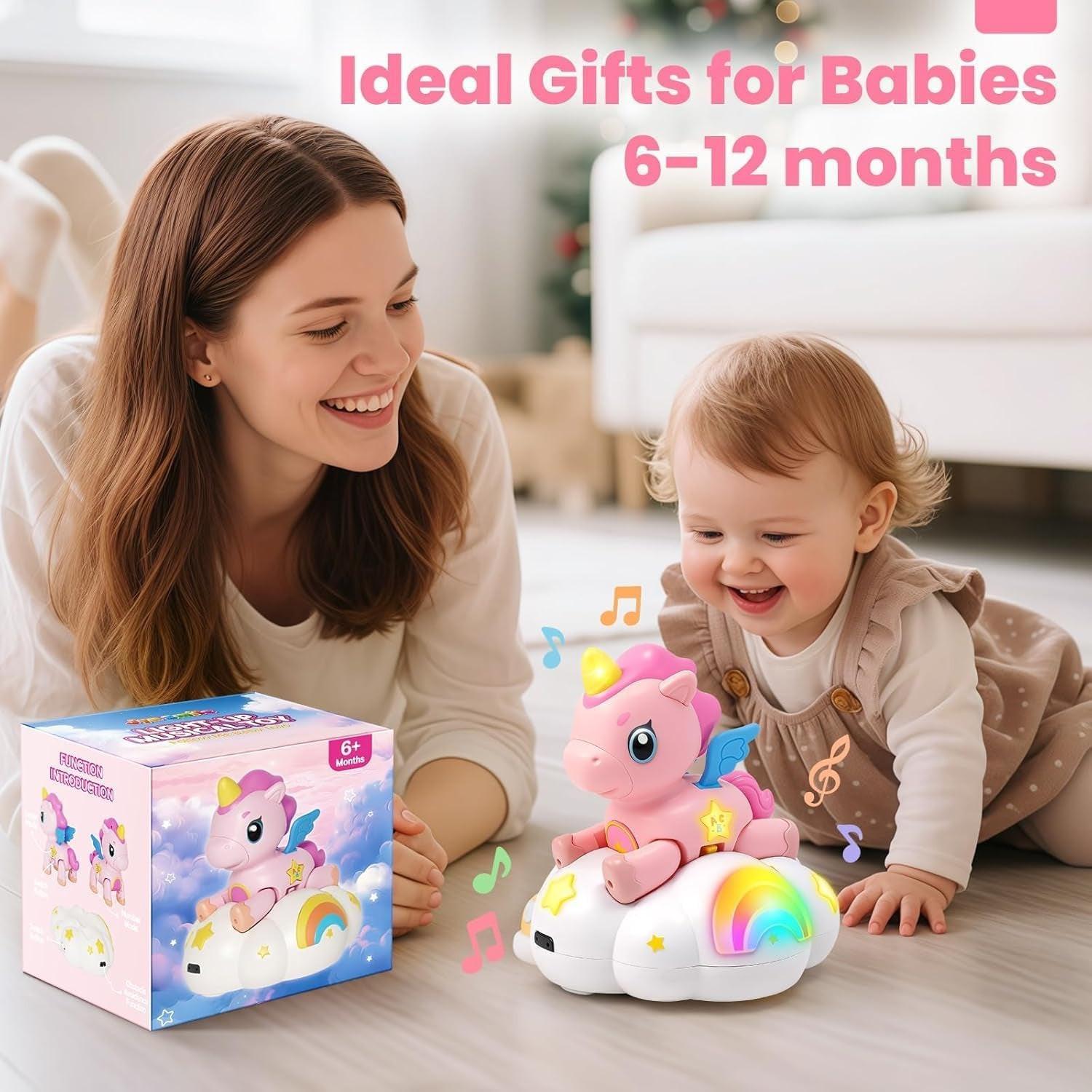 Musical Crawling Baby Toy 6-12 Months+, Sensory Learning Development Toy.