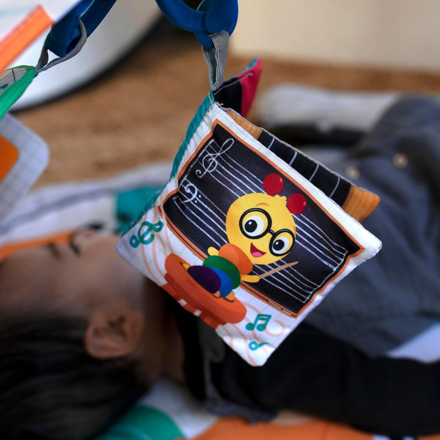 4-In-1 Kickin' Tunes Music and Language Play Gym and Piano Tummy Time Activity Mat