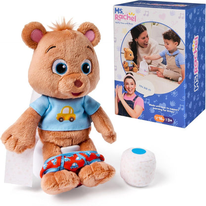 Potty Time with Bean - 11” Plush Teddy Bear.