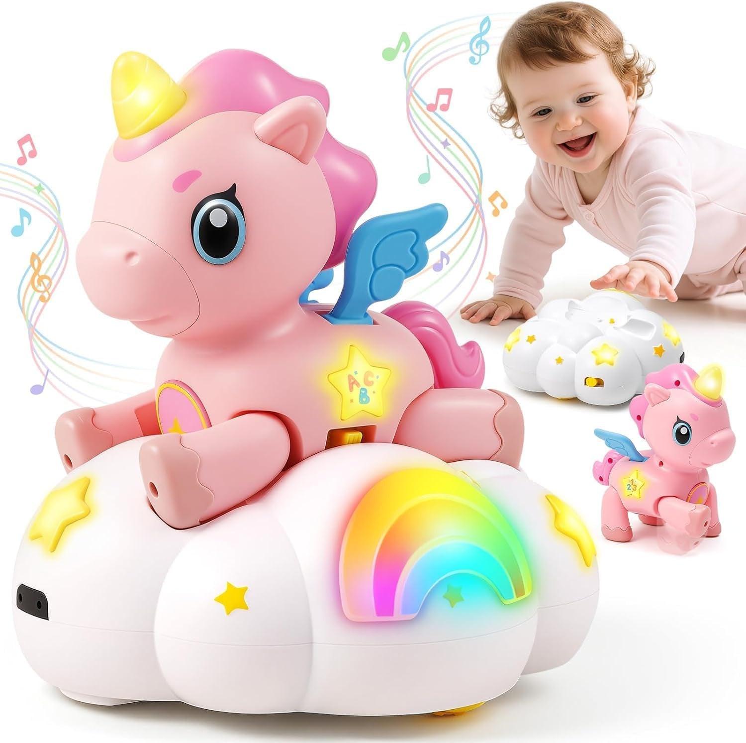 Musical Crawling Baby Toy 6-12 Months+, Sensory Learning Development Toy.