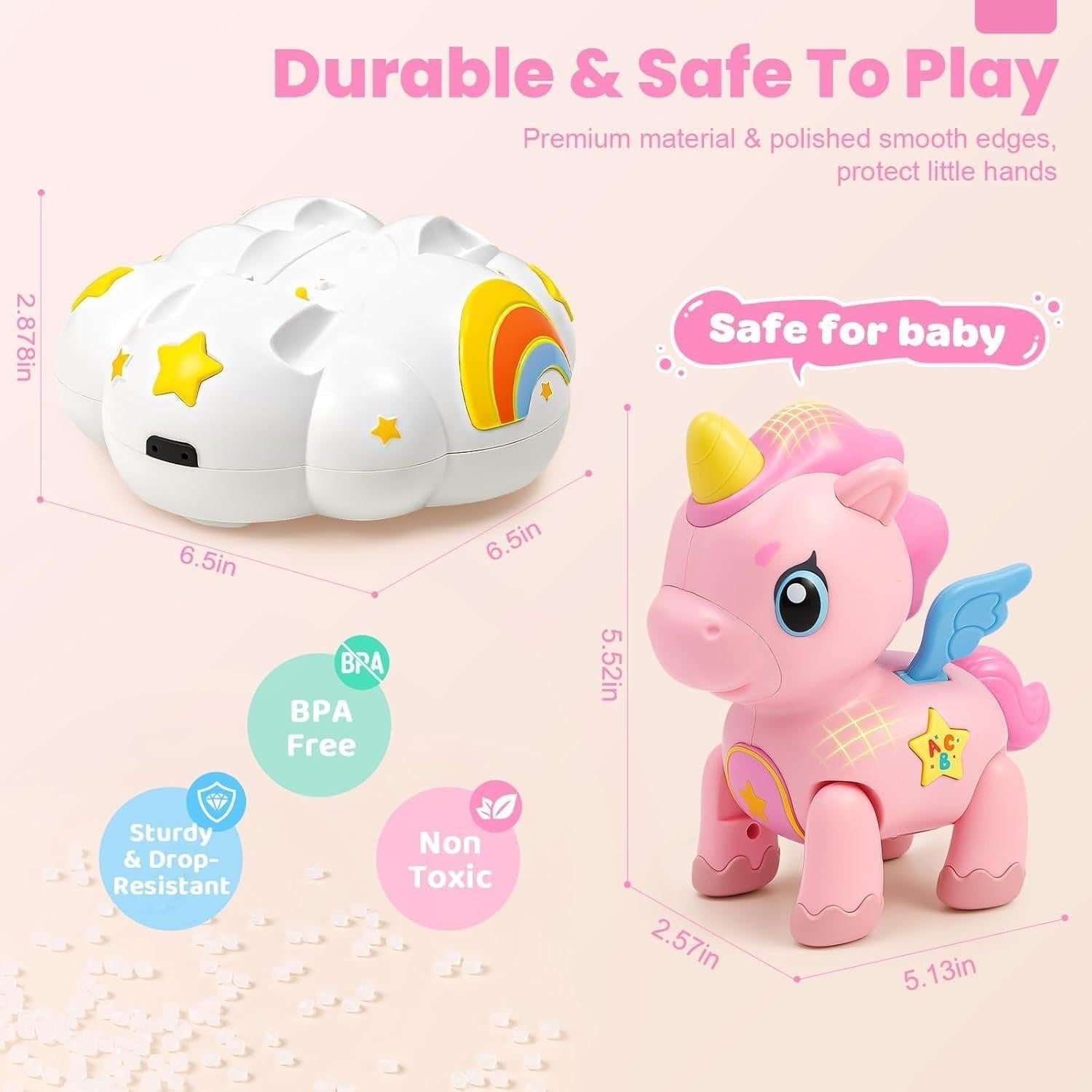 Musical Crawling Baby Toy 6-12 Months+, Sensory Learning Development Toy.