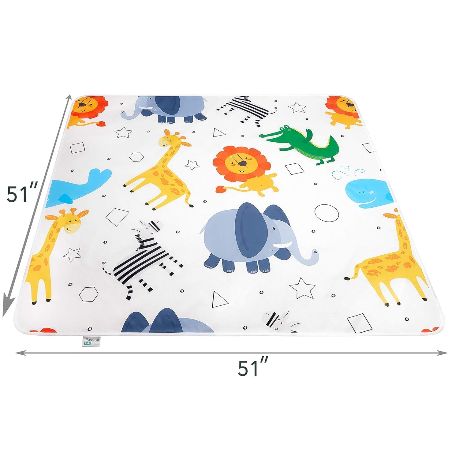 Waterproof Floor Splat Mat for under High Chair| 51" Splash Mat under High Chair/Under High Chair Mat |Splash Mat Highchair, High Chair Mats for Dropping Food, Food Floor Mat for Kids