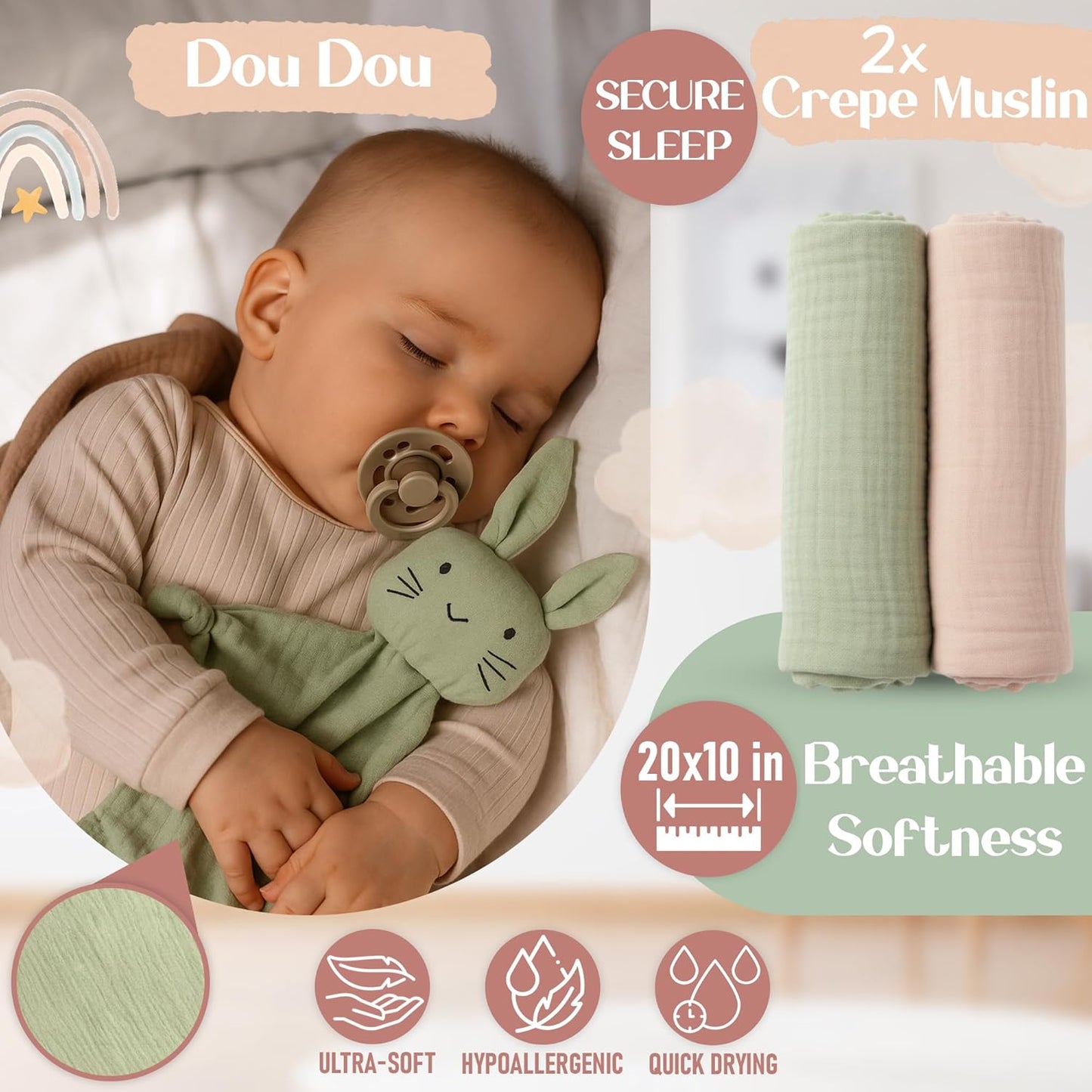 New Baby Gift Basket 21-Piece Set | Refined Newborn Baby Gift Set for Boy & Girl | Gender Reveal Gifts & New Mom Gifts Bundle | Essential Newborn Toys & Acc. Included in Elegant Keepsake Magnet Box