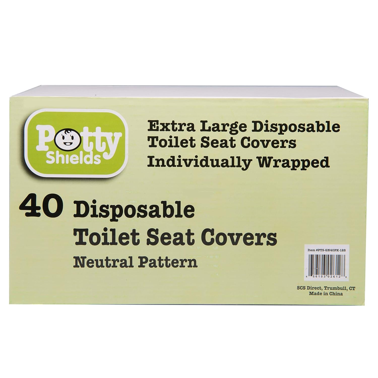 Toilet Seat Covers Disposable (40 Pack) - XL Waterproof Toilet Cover for Toddlers, Kids & Adults - Portable & Individually Wrapped for Travel, Potty Training, Vacations, Public Restrooms