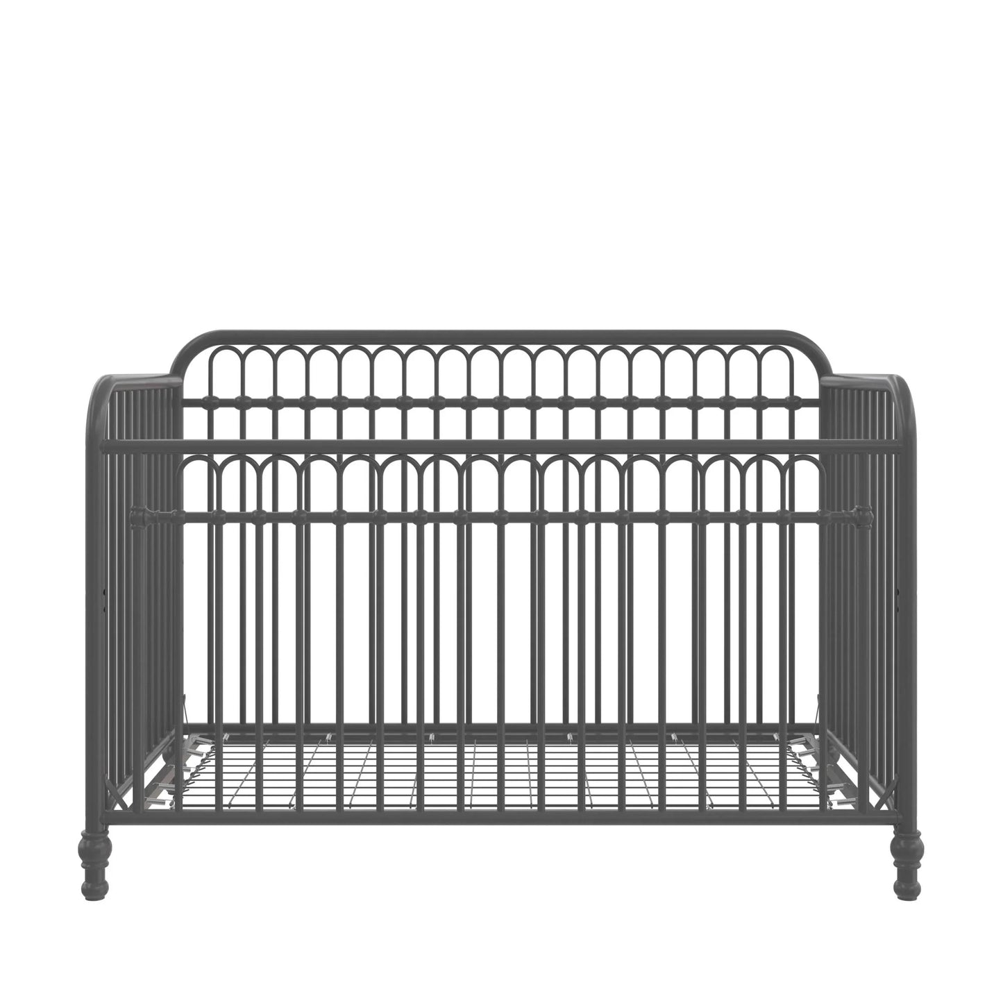 Raven 3-In-1 Metal Crib, Gray