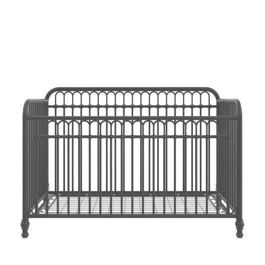 Raven 3-In-1 Metal Crib, Gray