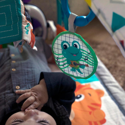 4-In-1 Kickin' Tunes Music and Language Play Gym and Piano Tummy Time Activity Mat