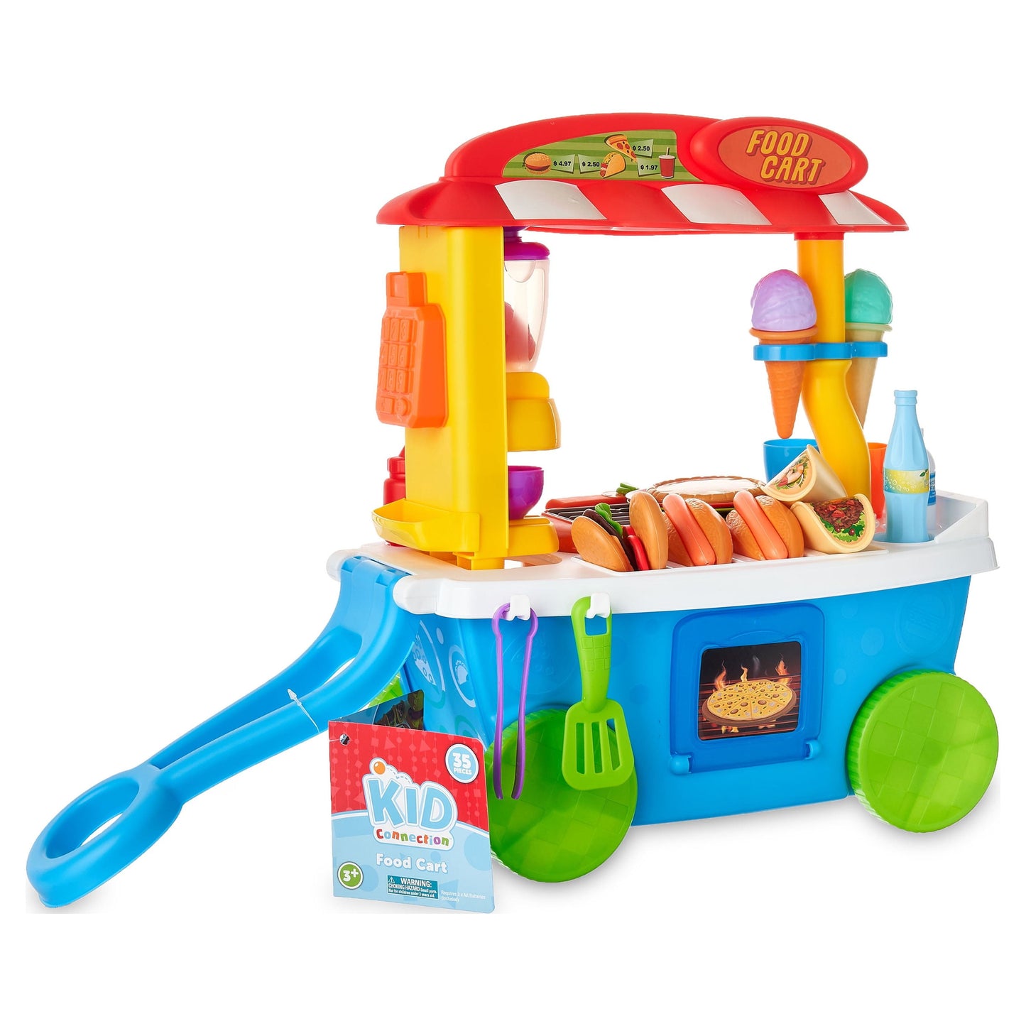 Food Cart, 35 Pieces, Toddler Toys