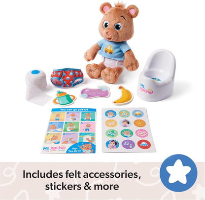 Potty Time with Bean - 11” Plush Teddy Bear.
