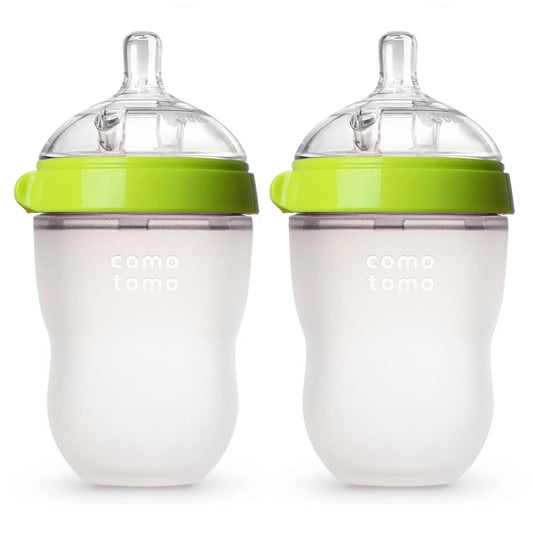 Baby Bottle, Green, 8Oz (2 Count)