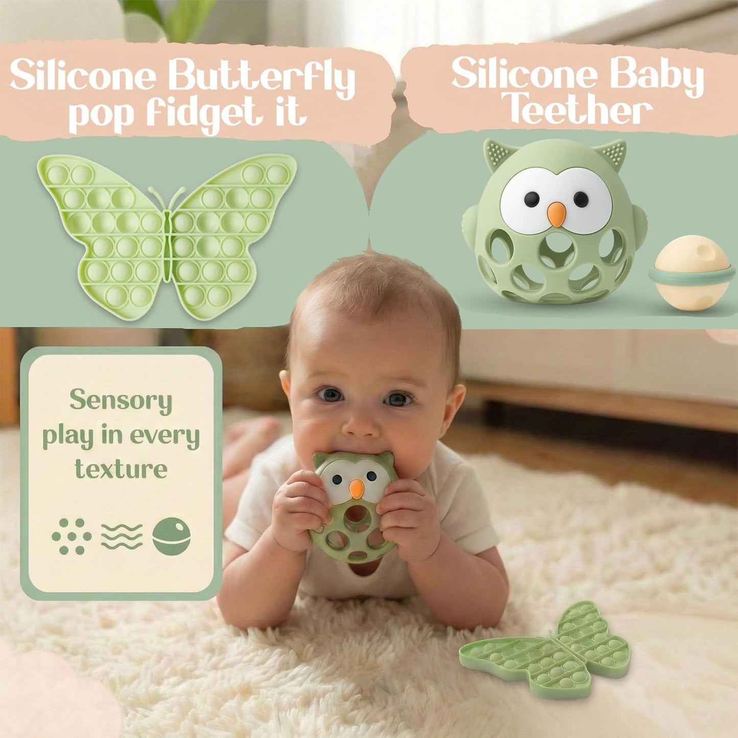 New Baby Gift Basket 21-Piece Set | Refined Newborn Baby Gift Set for Boy & Girl | Gender Reveal Gifts & New Mom Gifts Bundle | Essential Newborn Toys & Acc. Included in Elegant Keepsake Magnet Box