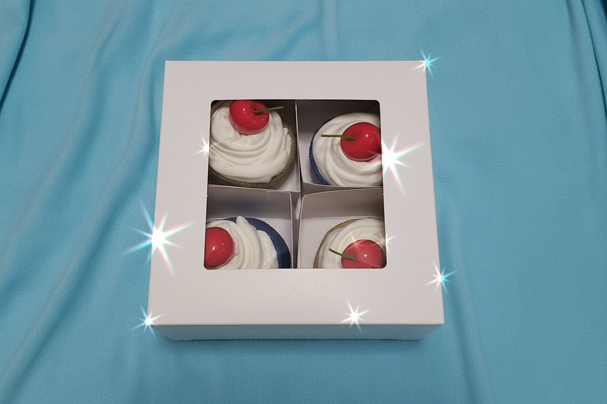 Cherry Top Baby Onesie Cupcake Gift