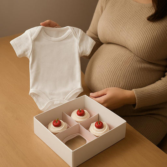 Cherry Top Baby Onesie Cupcake Gift