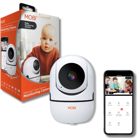 cam HDX Wi-Fi Pan & Tilt Smart Nursery Monitoring Camera, Baby Video Monitor, Night Vision, Motion Detection, Full HD, Two-Way Audio, Remote View & Recording with Free Smart App