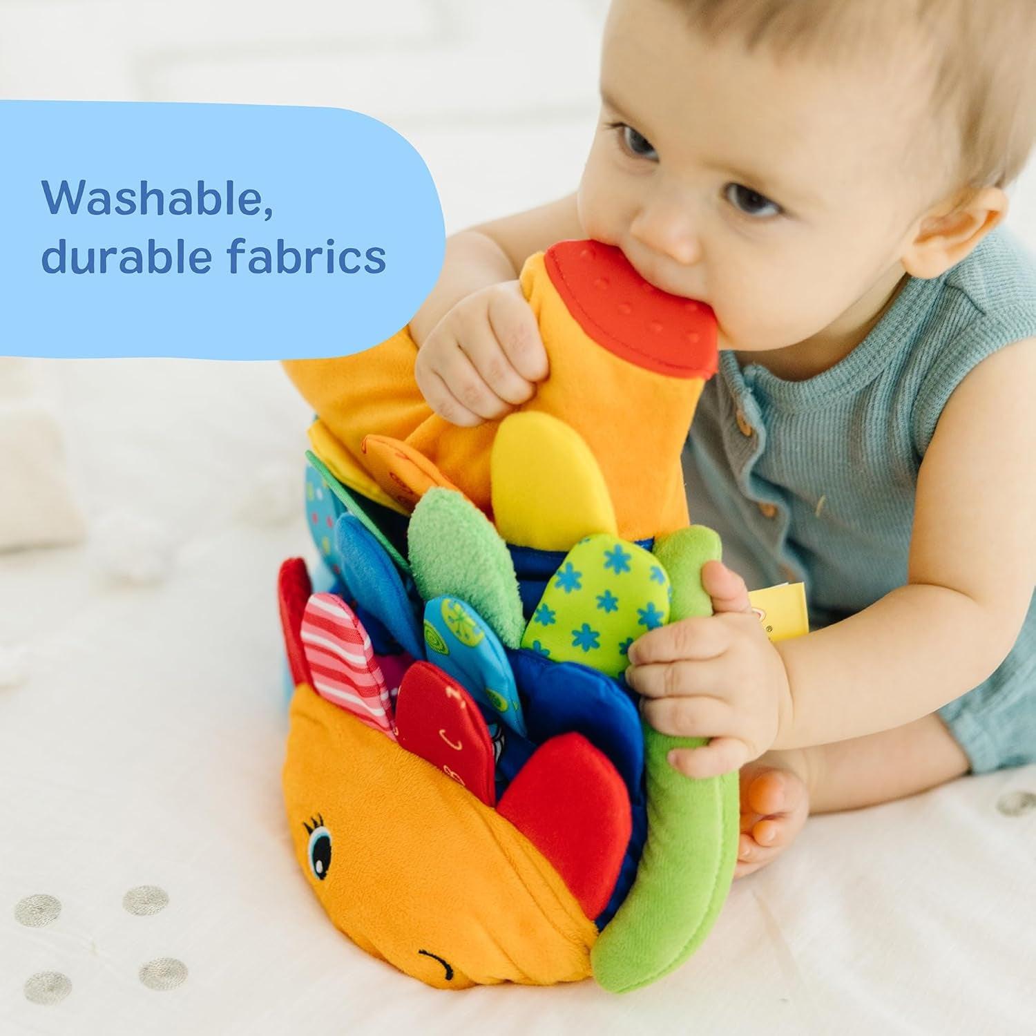 Flip Fish Stuffed Animal, Soft Baby Book.