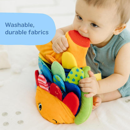 Flip Fish Stuffed Animal, Soft Baby Book.