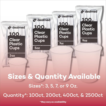 5 Oz. Disposable Plastic Cups – 100% Recyclable Cups for Doctor'S Offices, School Nurse'S, Hospitals, at Home and More (Pack of 100)