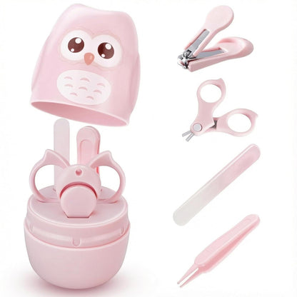 Baby Nail Kit with Cute Owl Shape Case.