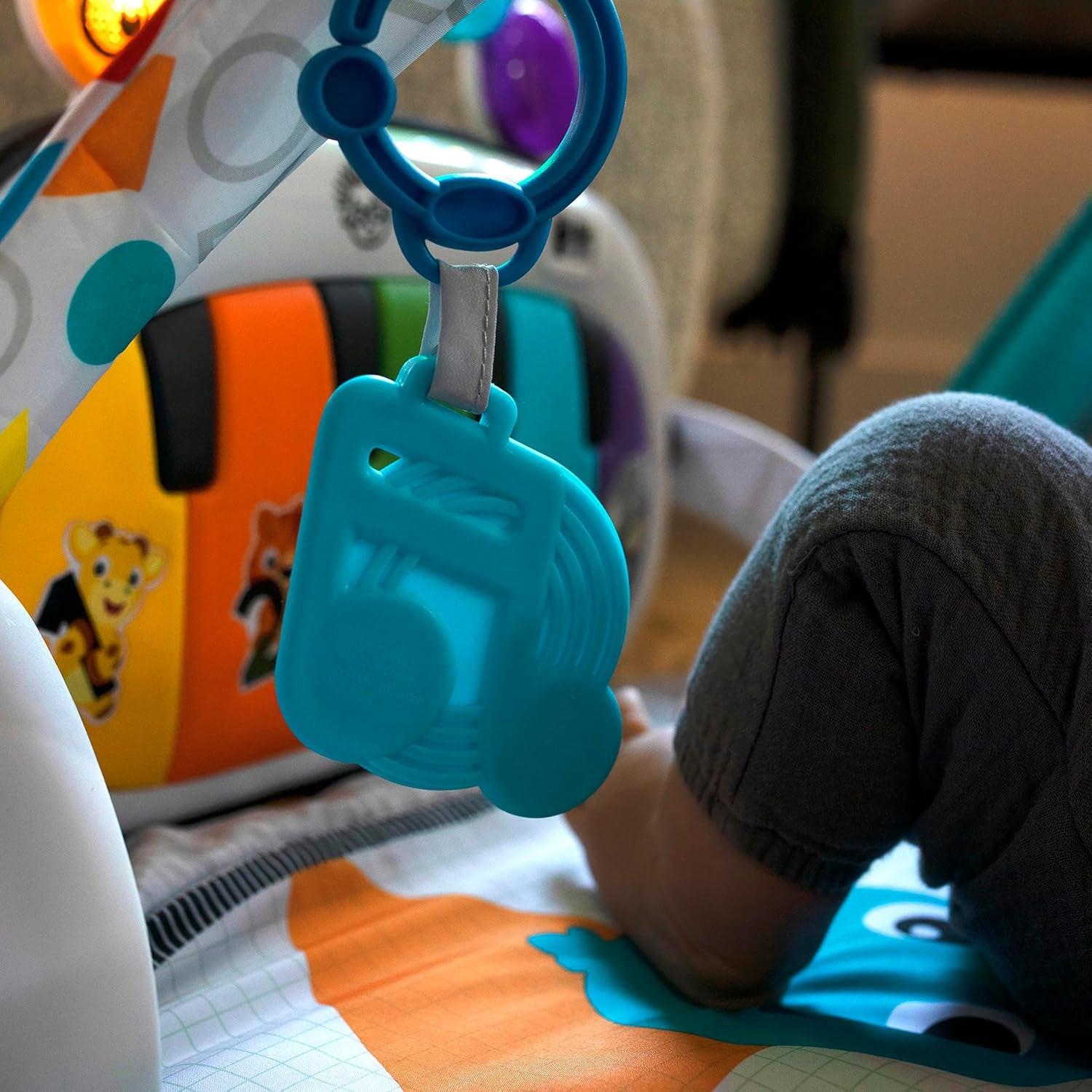4-In-1 Kickin' Tunes Music and Language Play Gym and Piano Tummy Time Activity Mat