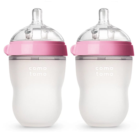 Baby Bottle (Pink, 8 Ounce 2Pk)