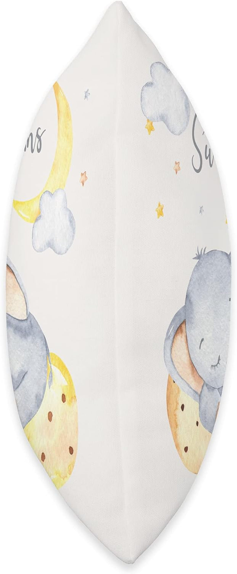 Baby Crib Boys & Girls Sleeping Elephant Throw Pillow, 16X16, Multicolor