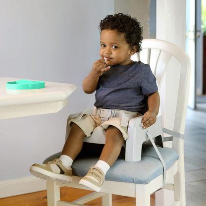 Deluxe Learn-To-Dine Feeding Seat, for Ages 6 Months - 3 Years - Orange & Teal