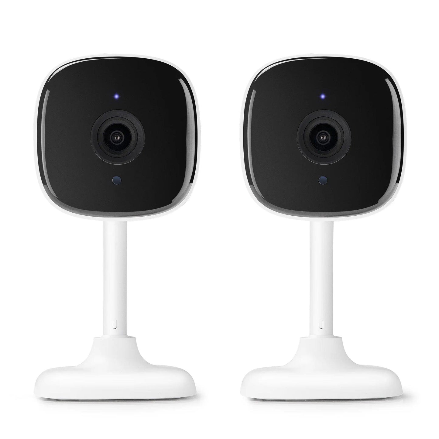 Indoor Camera 1080P - Wi-Fi Security Cam with Night Vision, White (2-Pack).