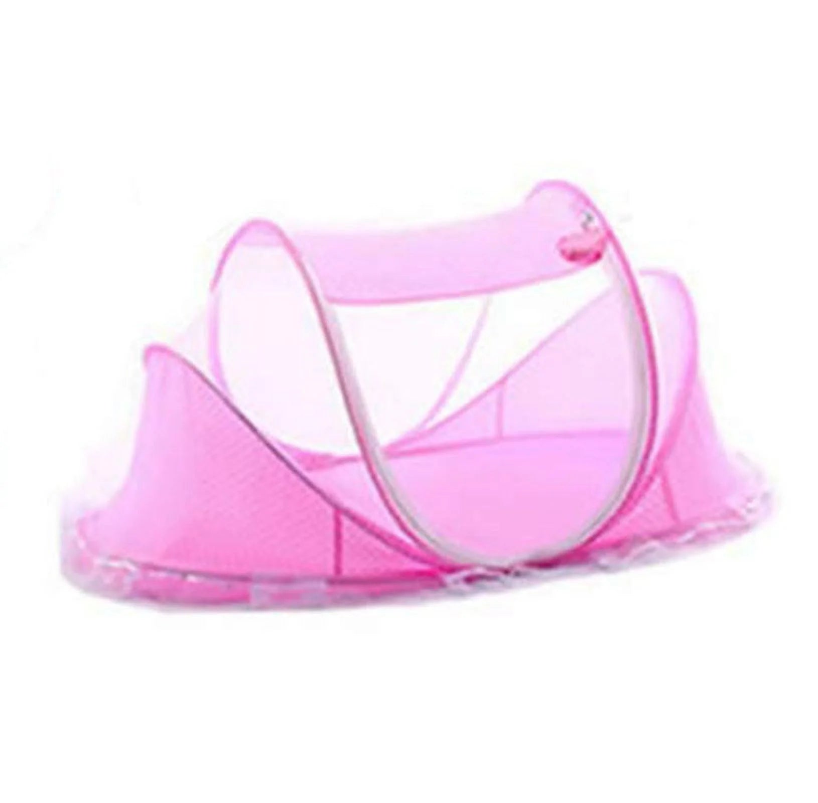 Baby Bed Mosquito Net, Portable Folding Bed Pop up Summer Travel Crib with Mosquito Net Baby Cribs Newborn Baby Crib,Pink,F118143