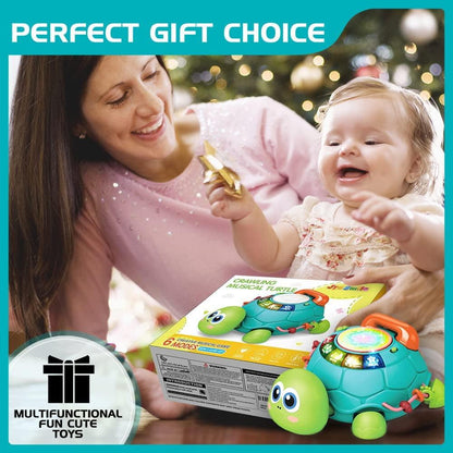Musical Turtle Crawling Infant Toys, Early Learning Educational Toy, Baby Toys 6 to 12 Months.