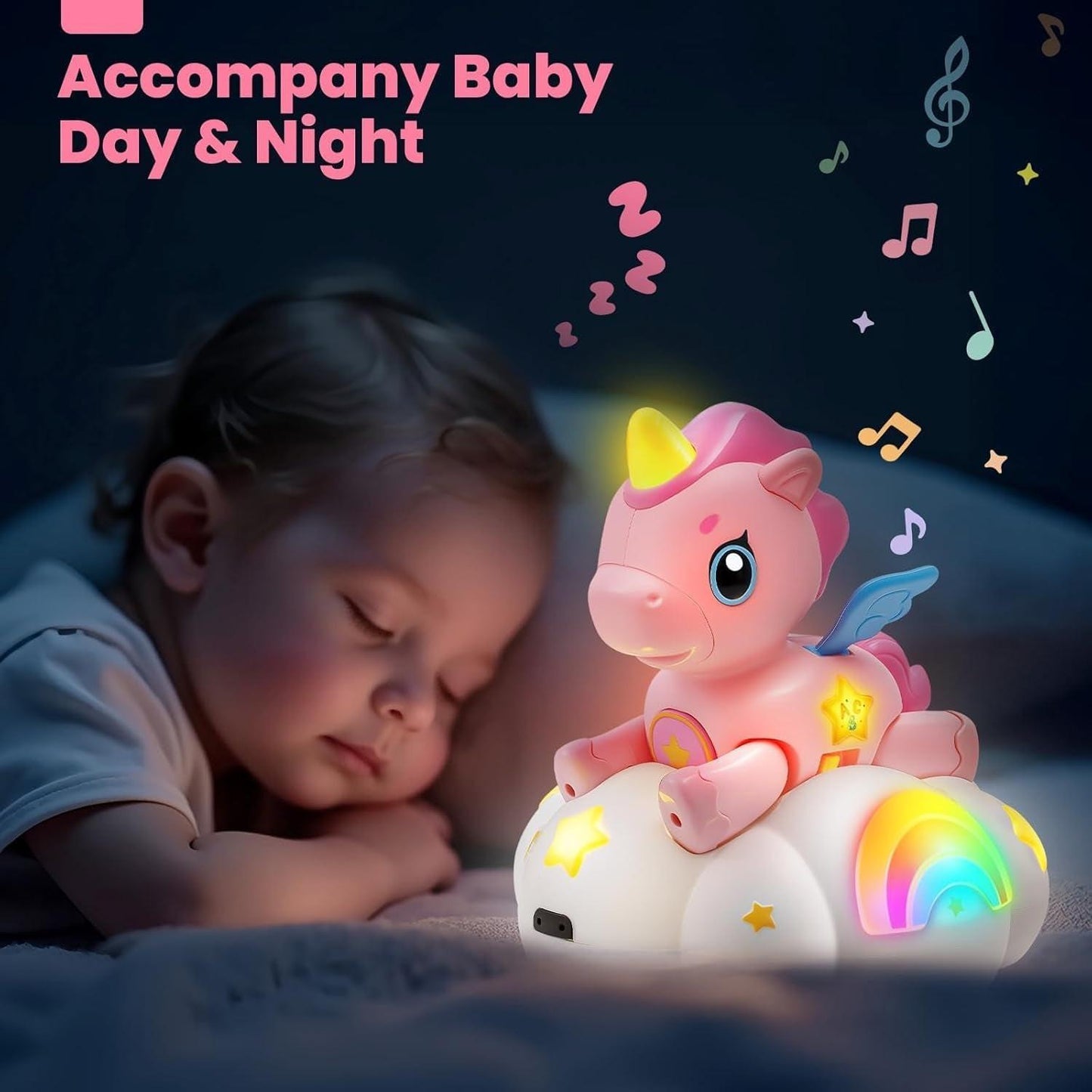 Musical Crawling Baby Toy 6-12 Months+, Sensory Learning Development Toy.