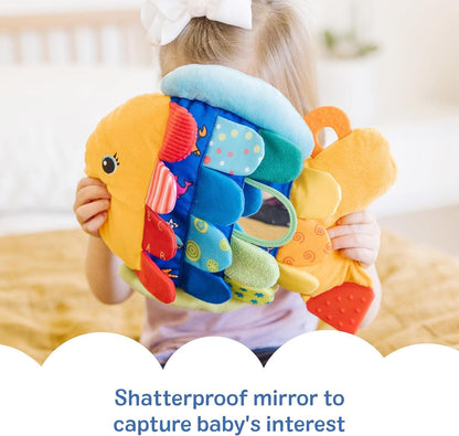 Flip Fish Stuffed Animal, Soft Baby Book.