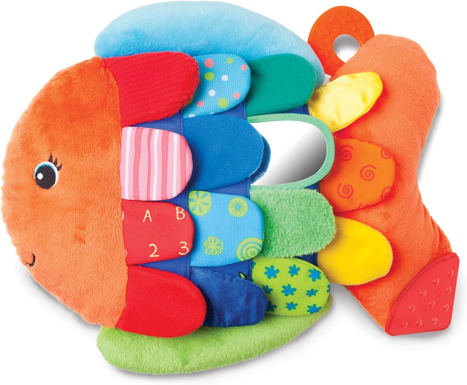 Flip Fish Stuffed Animal, Soft Baby Book.