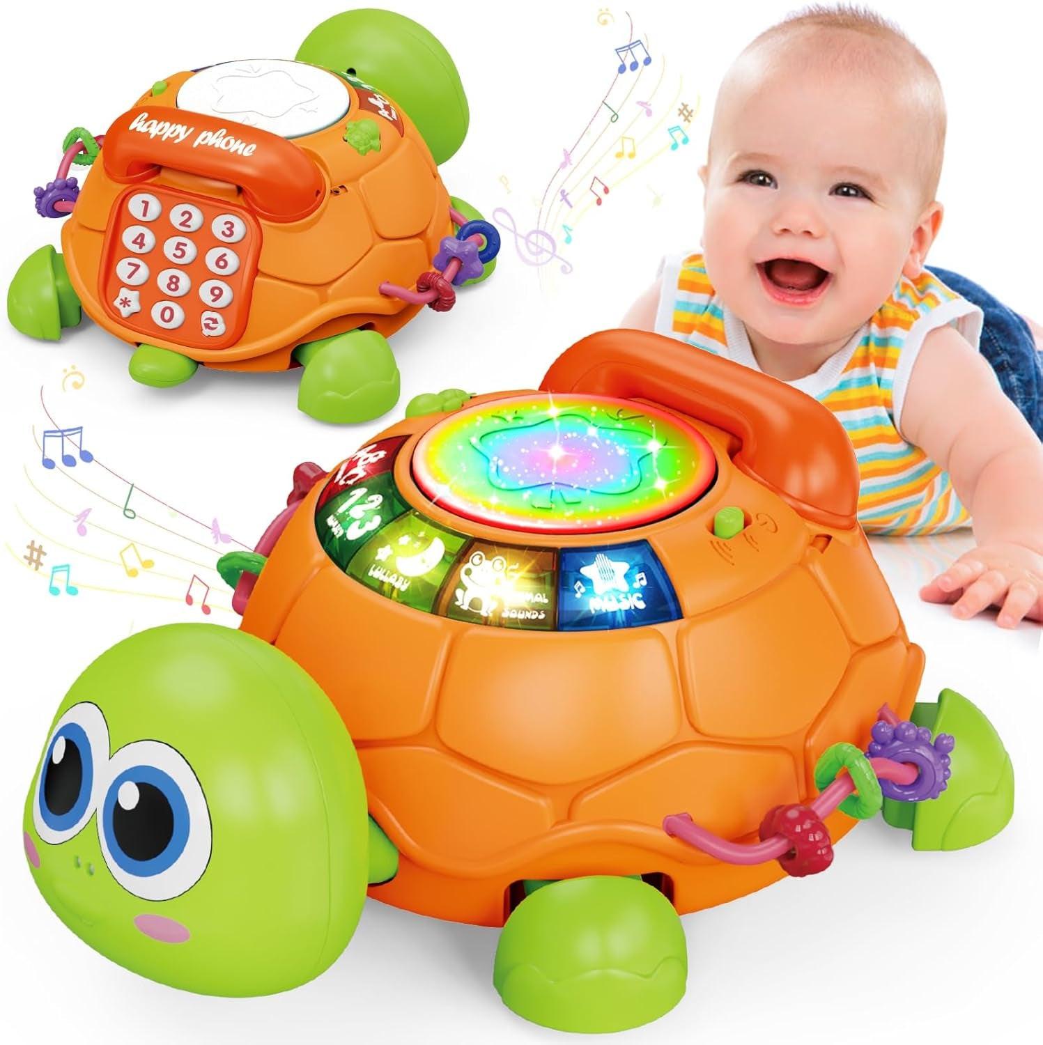 Musical Turtle Crawling Infant Toys, Early Learning Educational Toy, Baby Toys 6 to 12 Months.