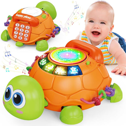 Musical Turtle Crawling Infant Toys, Early Learning Educational Toy, Baby Toys 6 to 12 Months.