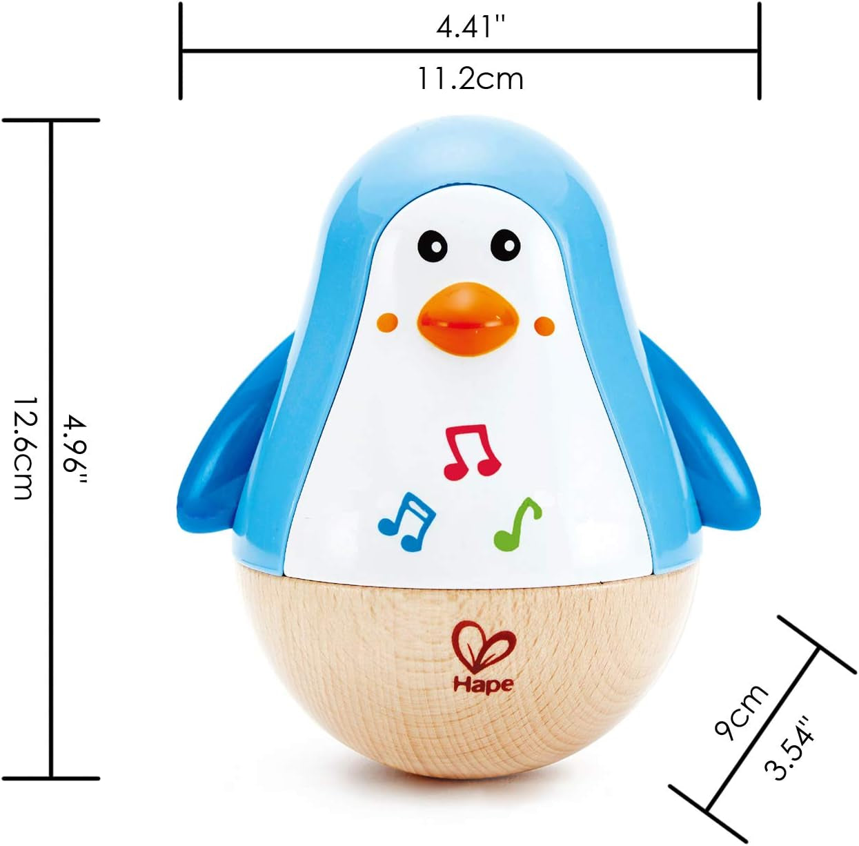 Penguin Wobbler| Colorful Wobbling Penguin, Roly Poly Toy for Kids 6 Months+