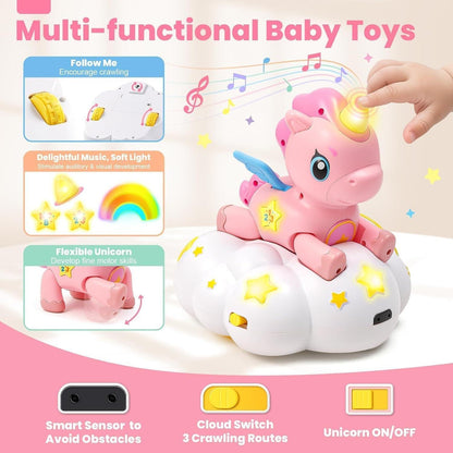 Musical Crawling Baby Toy 6-12 Months+, Sensory Learning Development Toy.
